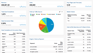 Small Business Dashboard for Google Analytics